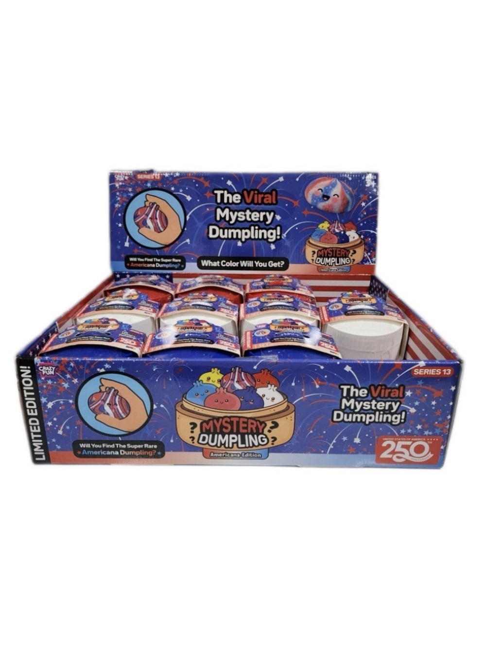 Limited Edition! Americana Edition Mystery Dumpling Squishy Toy Set - Picture 6 of 6